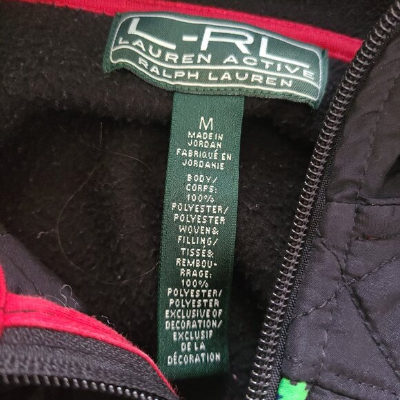 Woman's Ralph Lauren Active L/S Full zip front Fleece - M - Picture 9 of 12